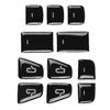 11pcs Open Door Button Decoration Cover Window Switch Button Patch Panel Sticker Protector Fit for Tesla Model 3 Y 2017-