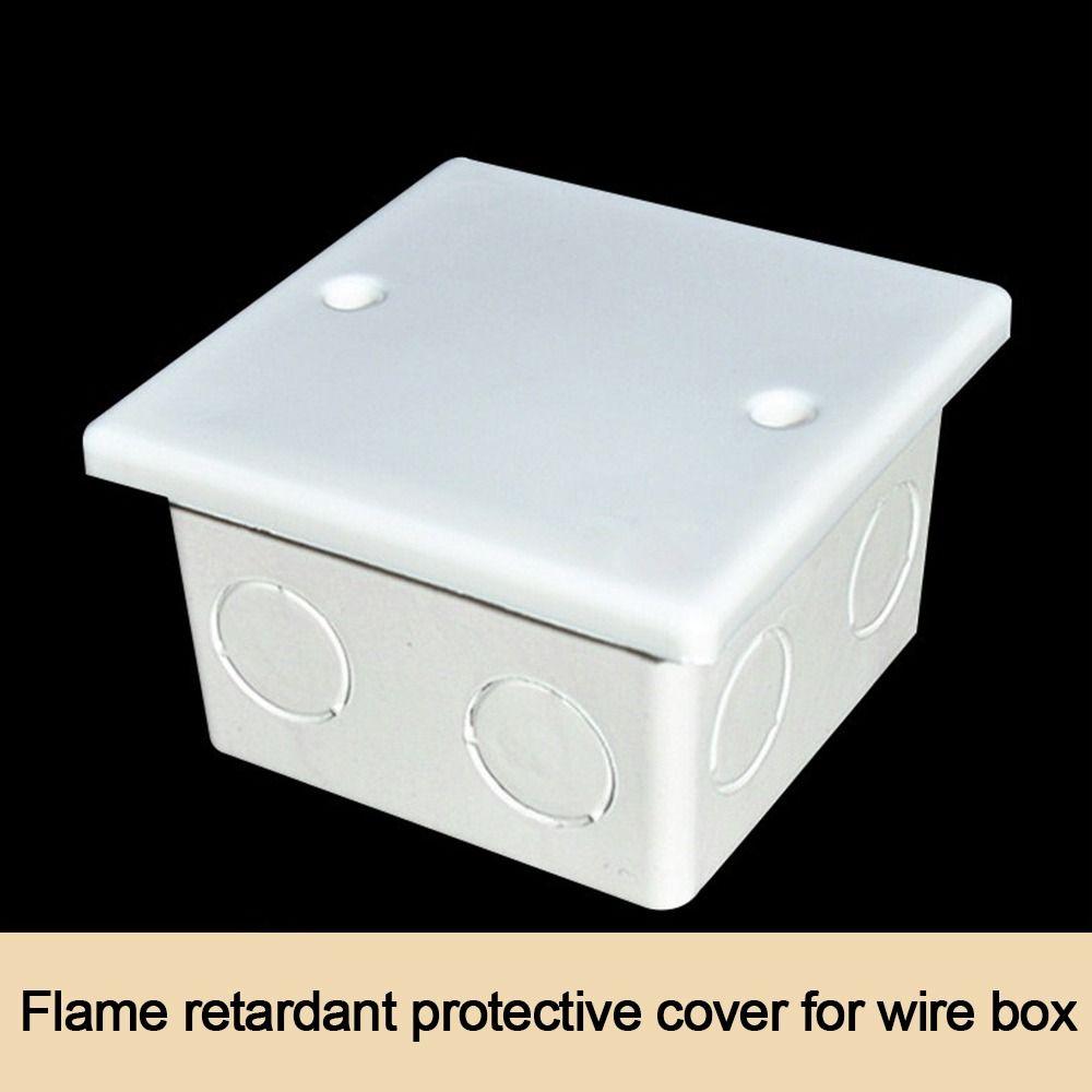 10pcs/set 86 Type Concealed Box Cover Easy Installation Blank Cover Panel  Home Decoration