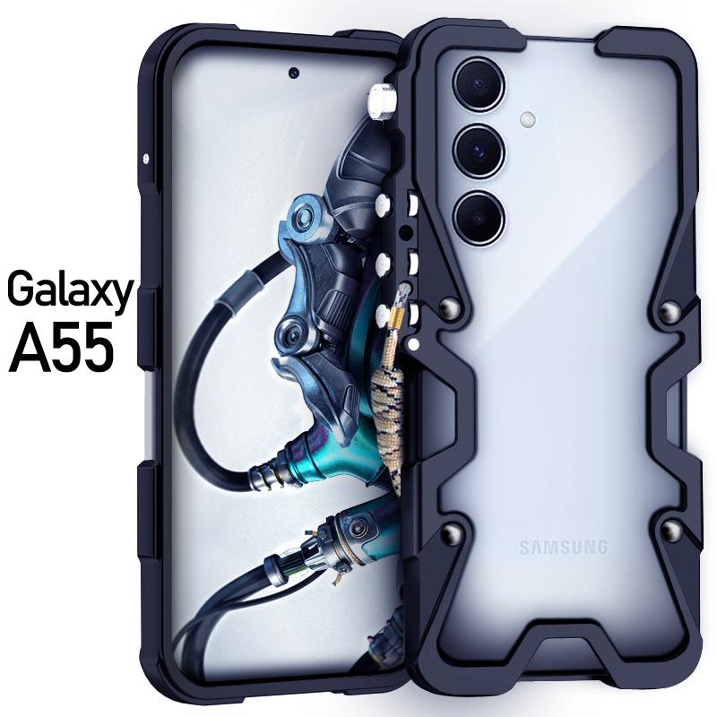 Armor Screw Metal Frame Shockproof Cover For Samsung Galaxy A73 A72 A55 A35 M55 M15 S21+ Aluminium Bumper Case Heavy Duty Fundas