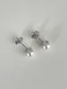 Elyona Elyona Light Back Pearl Earrings Daily 6Mm Pearl Earrings (Gold/Silver)