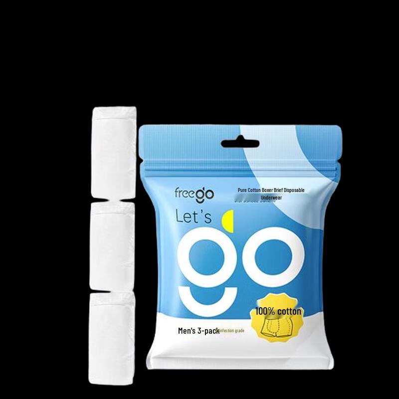 Freego Men's Disposable Sterilized Cotton Underwear