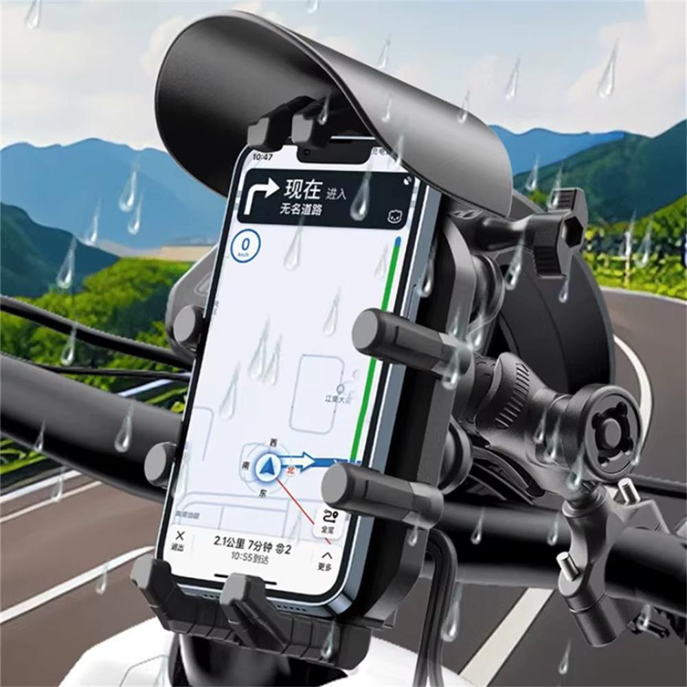 Wireless Charger Motorcycle Phone Holder 15W for 16-32mm Handlebar