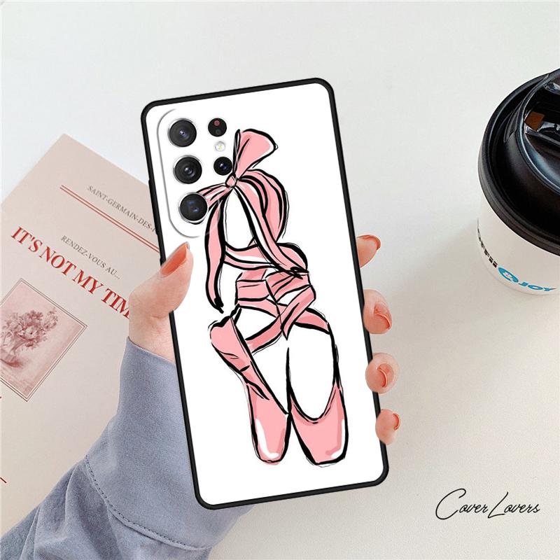 Ballerina Dance phone case For Samsung Galaxy S24 S25 S23 S22 Ultra Note 10 20 Plus S20 S21 FE Cover