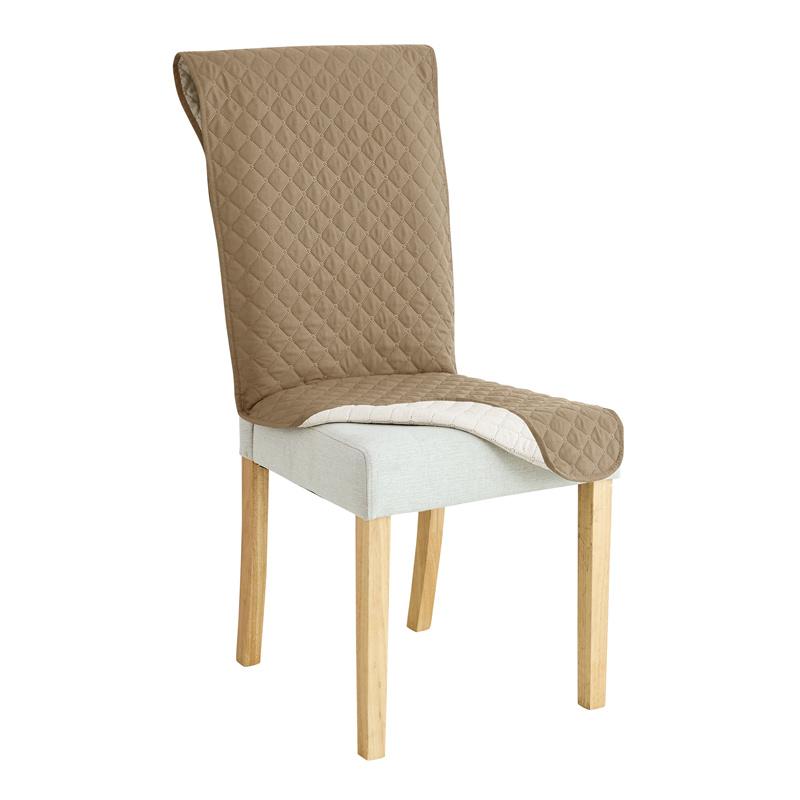 

1 шт. Стеганый чехол на сиденье обеденного стула, водоотталкивающий чехол-подушка на сиденье, чехол на стул с эластичной лентой для свадебного банкета