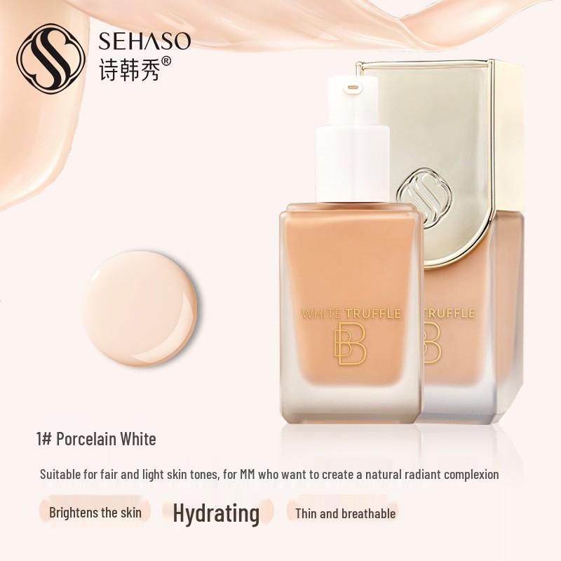 Shi Han Xiu Hydrating BB Cream: Concealer, Moisturizing, Long-Lasting, No Caking Foundation 35ml