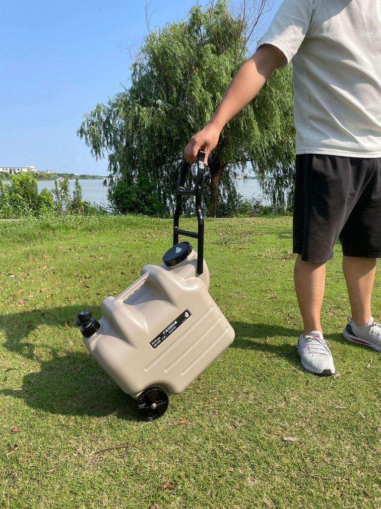 Draagbare Watertank op Wielen met Kraan voor Kamperen