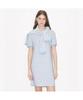 Tolibeochi Viscose Crewneck Dress - Vanilla / Blue