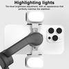 Phone Gimbal Stabilizer Fill Light for DJI 3000K-6500K 3 Lighting Color 10-Level Brightness Adjustable Pocket Size Magnetic Smartphone Vlog Recording