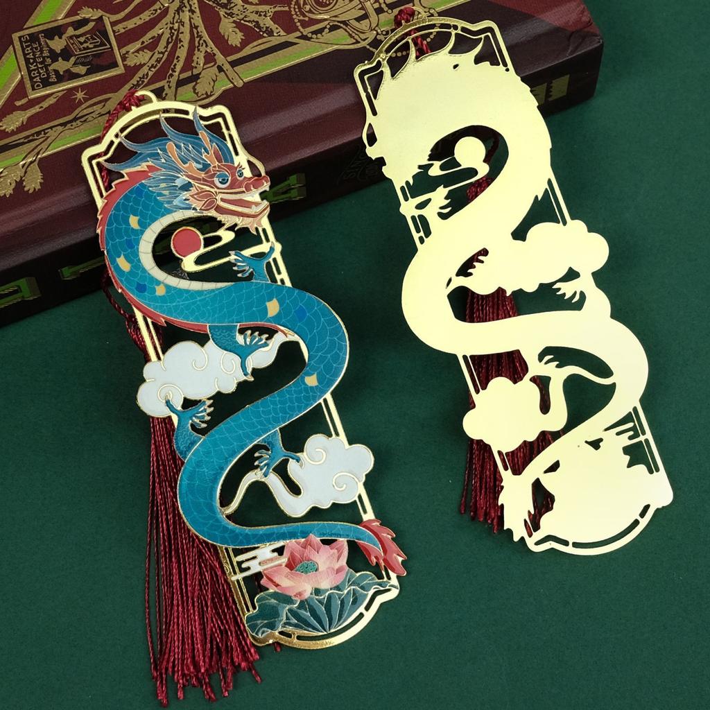 Guofeng Theme Metal Bookmark Hollow High Value Small Gift Guochao Small Gift Merchandise Souvenir Metal Bookmark