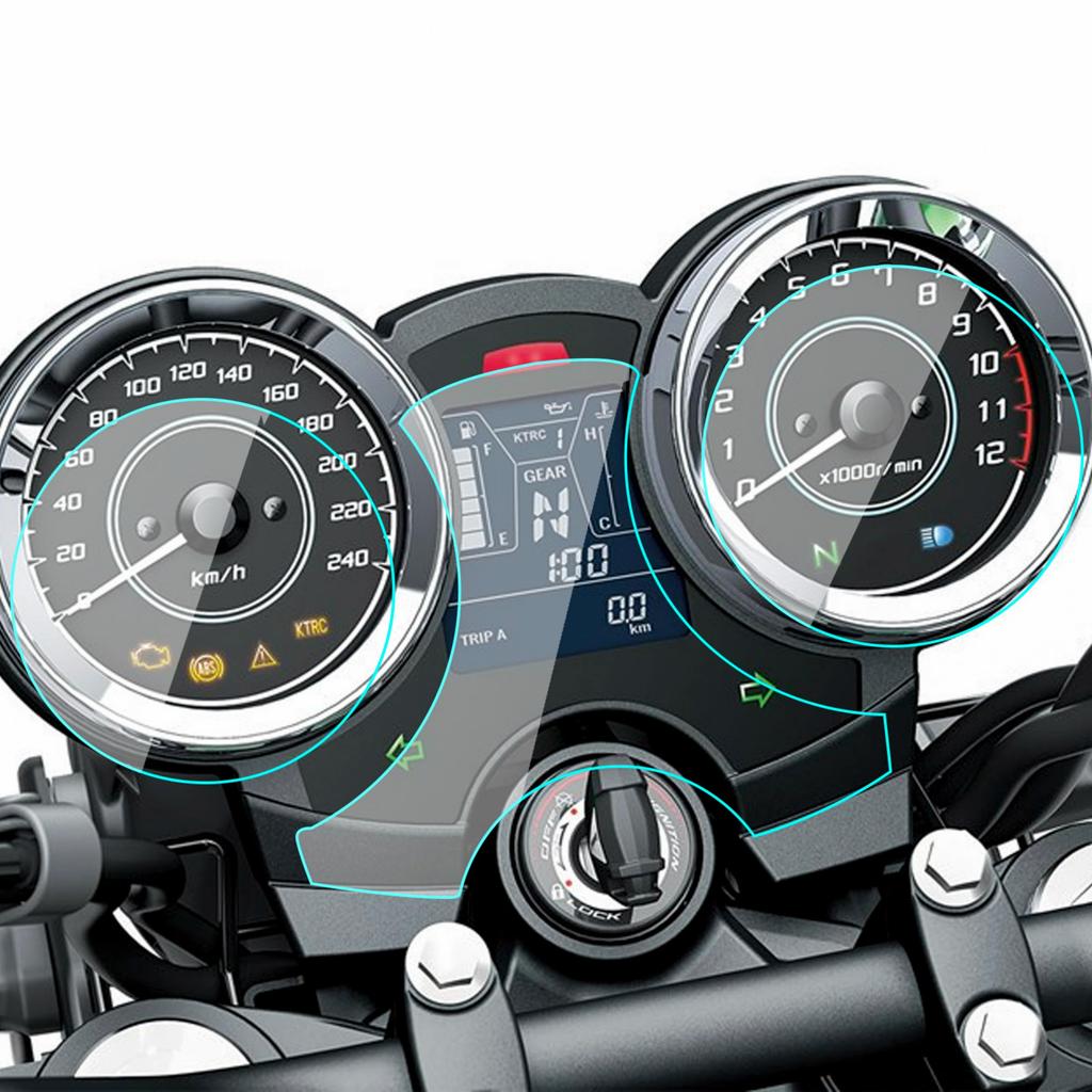 [Set of 2] Meter Protective Film for Kawasaki Z900RS CAFE Z650RS 2018 2019 2021