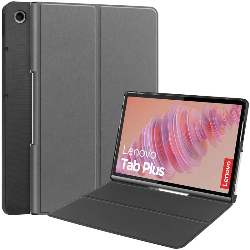 Slim Folding Stand PU Leather Case For Lenovo Tab Plus 11.5 inch TB351FU Cover Hard Plastic Back Shell Funda Coque Capa