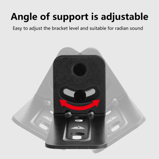 Soundbar Bracket Universal Anti-slip Metal Sound Bar Wall Mounting Holder for Living Room