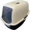 SACHA Cat Toilet House - Litter Box - 56 X 40 X 39 Cm - Black and White -