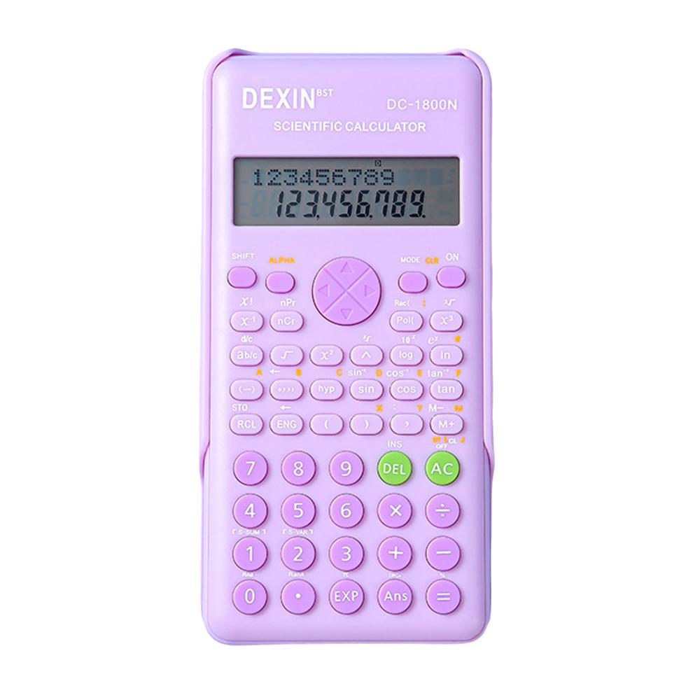 

Scientific Calculators Pink Math Calculator With 240 Multi-functional Calculator 2 Lines Lcd Display Ideal For Teachers фиолетовый