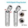 14mm16mm Returnable Spark Plug Socket New Thin-walled Wrench Removal Rotatable Disassembly Hand Tools Maintenance