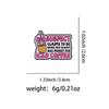 ICED COFFEE Enamel Pin Lapel Pins for Backpacks Funny Quotes Brooches for Women Fashion Jewelry Accessories Friends Gift