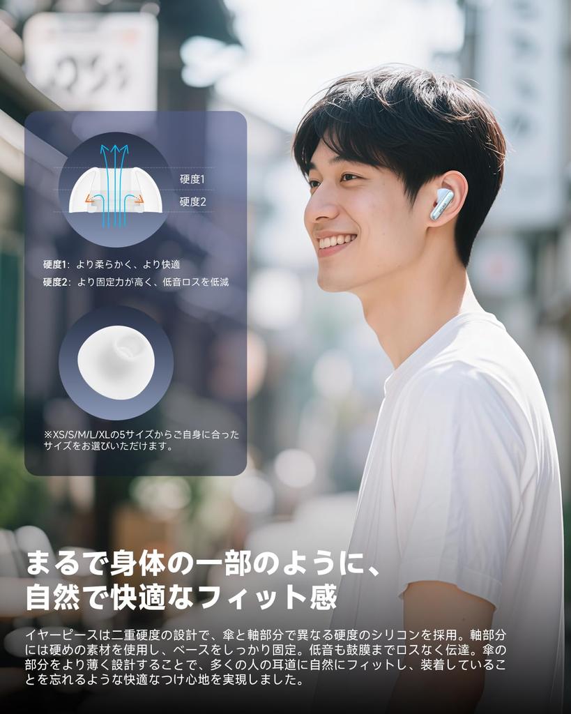 2025 SUMMER Gold Award EarFun Air Pro 4i Wireless Bluetooth 50dB Hybrid LDAC 3D 11mm Titanium Composite Diaphragm 40 Hours of AI Wireless IP55