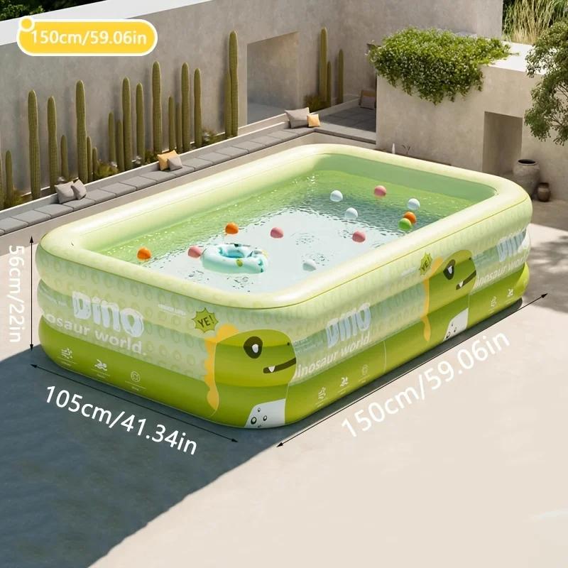 Thickened PVC Inflatable Swimming Pool for Adults and Children Outdoor Water Party Summer Garden Courtyard Home Foldable Pool.