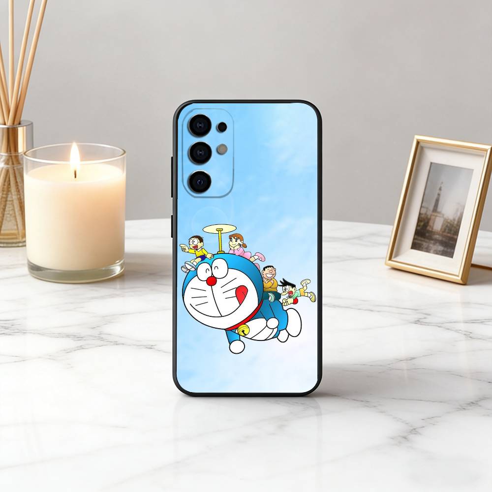 Clever cute D-Doraemon-es Phone Case Black Silicone Soft For Samsung S25,S24,S21,S22,S23,S30,Ultra,S20,Plus,Fe,Lite