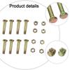 Reliable 8 Pack Shear Bolts and Nuts Set for ST524 ST624 ST724 Equipment Easy Installation with Secure Tightening Mechanism
