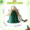 Christmas Bell Ornament Rustic Metal Christmas Decoration Xmas Decor Charm Pendant for Restaurant Yard Home Festive Celebration