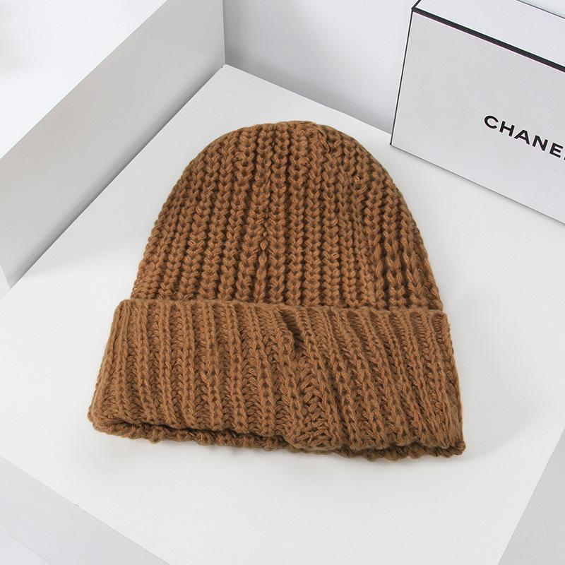 

Шапка-бини детская осенне-зимняя легкая доска толстая шерстяная шапка большой обхват головы показывающая лицо маленькая холодная шапка шапка-бандана для послеродового периода One Size