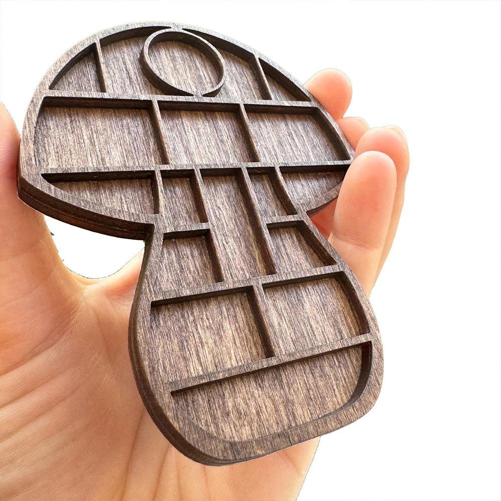 Heart Star Nut Miniature Trinket Shelf Variety Grids Dollhouse Shelf  Doll House