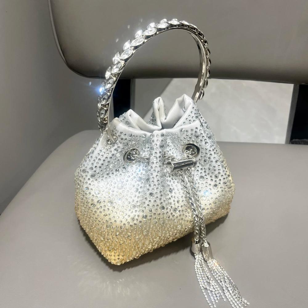 

Вечерняя сумка-клатч с кристальным сиянием Роскошные сумки Дизайнерская сумка через плечо Вечерняя сумка-клатч с кристальным сиянием