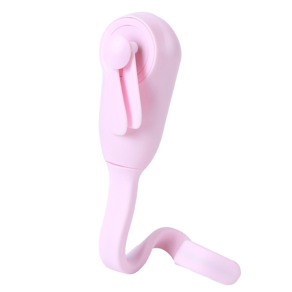 Гибкий мини-вентилятор ручной многофункциональный летний охладитель обернутый на коляску автокресло кровать велосипед запястье розовый