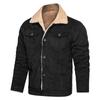 Jacket Men's Loose Large Size Pure Cotton Fleece Thickened Middle-aged Jacket