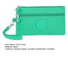 Coin Purse Smooth Zipper Multiple Compartments Small Wallet Minimalist Design Keys Cards Mobile Phone Pouch