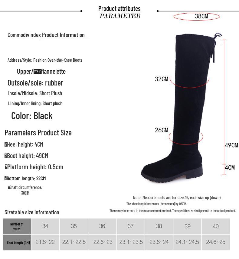 Dámské zimní mikroelastické kozačky nad koleno s vnitřním zvýšením na plochém podpatku 2023.