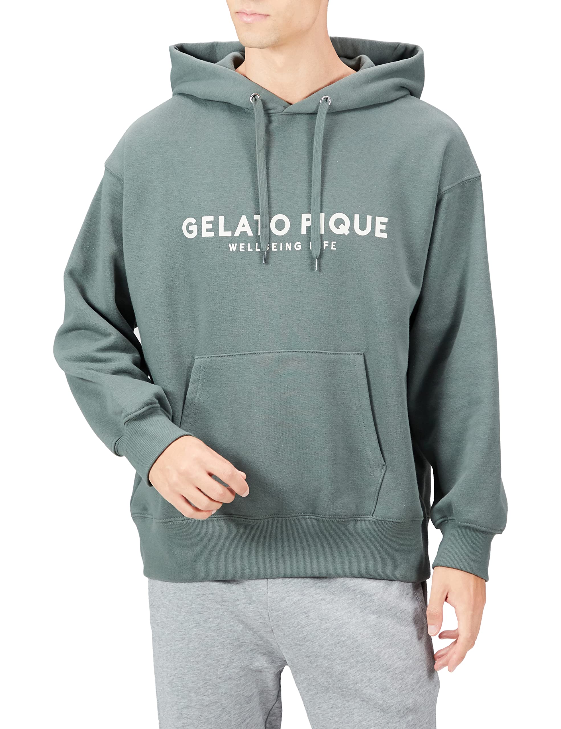 

Толстовка с капюшоном из флиса UNISEX PUCT224258 GRN [Gelato Pique] SM зелёный