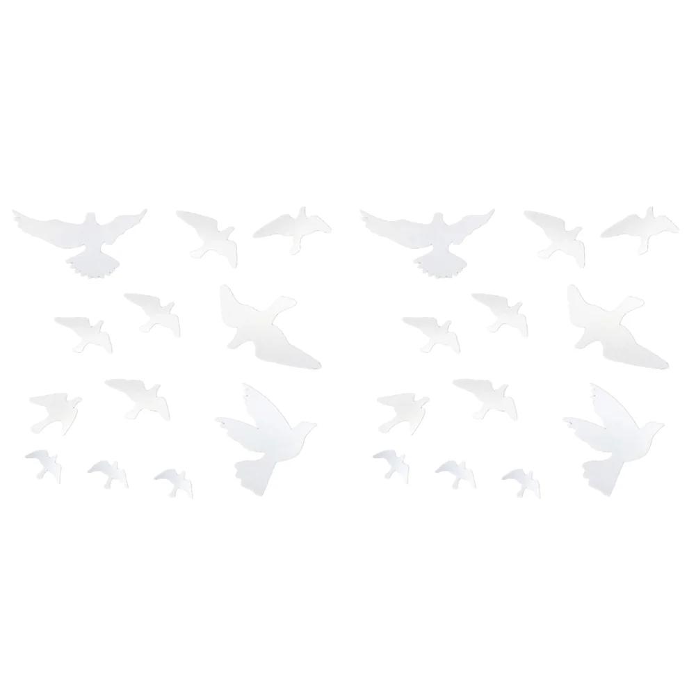1-10sets Window Alert Bird Stickers Anti-Collision Fly Pigeon Wall Sticker Home Decoration Self-Adhesive Silhouettes Decal Decor