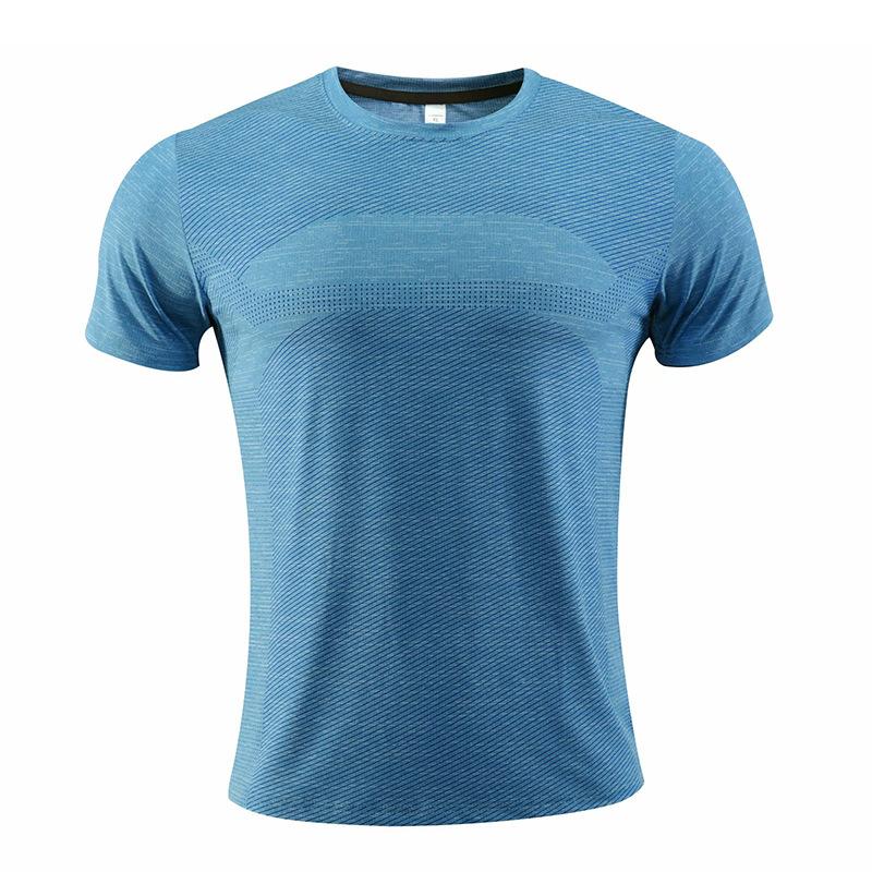 Men's 3D Three-dimensional Printing Fitness Running Training Short-sleeved Tight Elastic Sweat-wicking Quick-drying Clothes