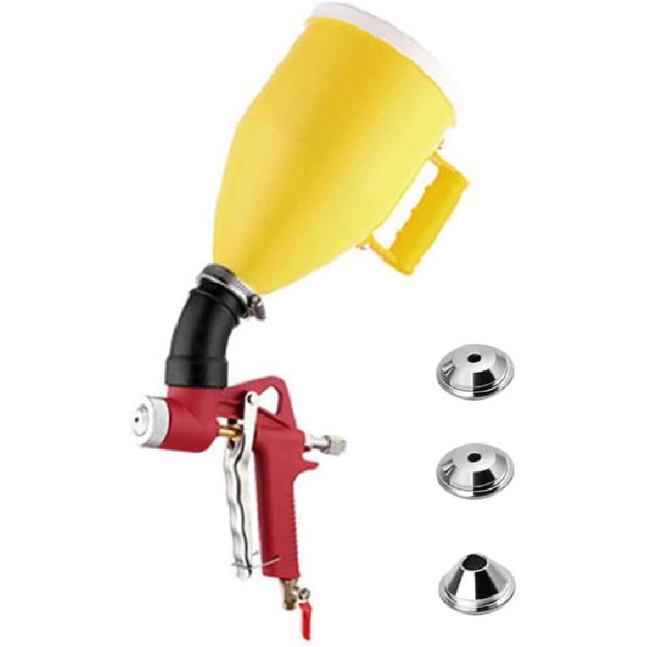 Drywall Wall Painting Sprayer with 3 Nozzle (4.0mm/6.0mm/8.0mm), Adjustable Air Hopper Spray Gun Texture Tool, for Walls and Ceiling(3L/0.66gal