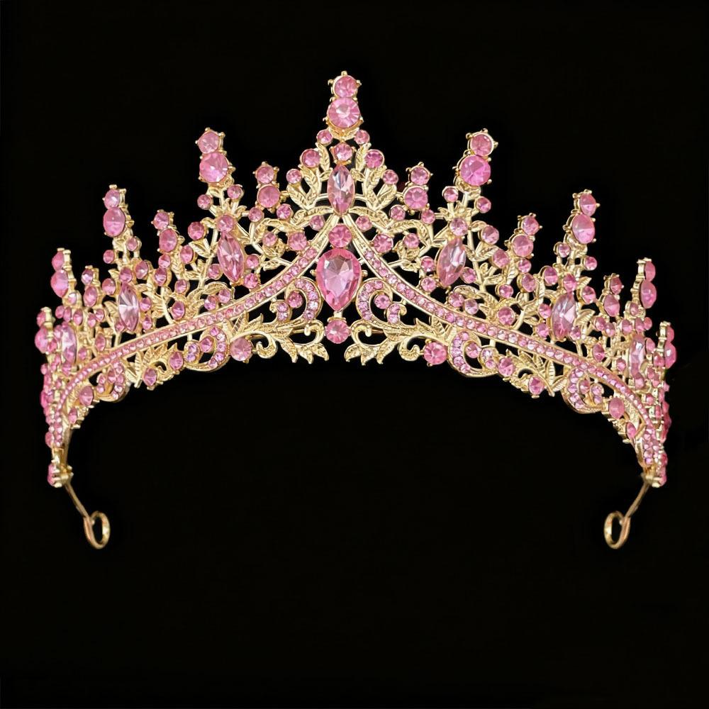 

Crown Bride Headwear Goddess High End Luxury Princess Grand Birthday Crown Wedding Dress Hair Accessory Rhinestone Silver Hair Band