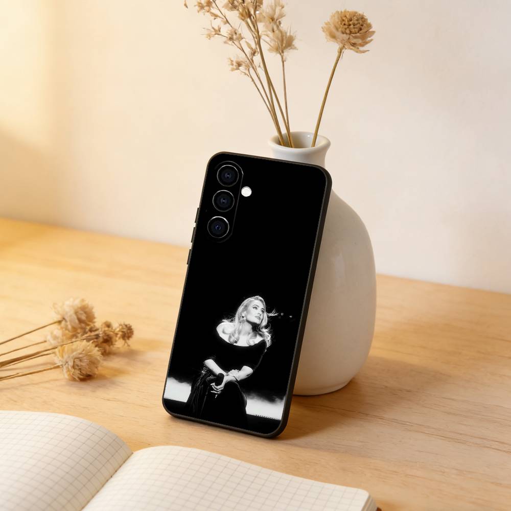 Singer A-Adele Phone Case For Samsung Galaxy A73,A72,A71,A70,A53,A52,A51,Soft Silicone Black Cover