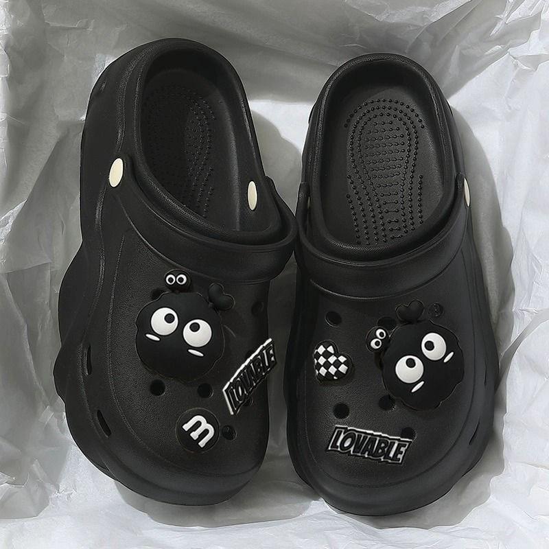 Women's 2025 Summer EVA Platform Clog Slippers - Height-Enhancing, Anti-Slip Beach Sandals