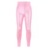 Leggings da Ballo e Yoga per Bambini in Lamina Dorata Lucida: Alta Elasticità, Traspirante