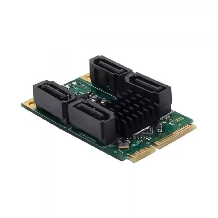 Multiple Port SATAs 3.1 Adapters Card for Mini PCIe Slot 6Gb/s Transfer Speed Crosses Platform Compatibility