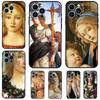Sandro Botticelli Renaissance Art Painting Case For iPhone 15 14 13 12 11 Pro Max Mini X XR XS Max 7 8 Plus Bumper Cases Cover