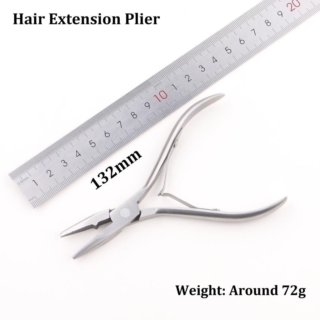 1 Piece NEW Stainless Steel Pliers For Hair Extension Silver Small Size Micro Rings Beads Closer Tools Pliers