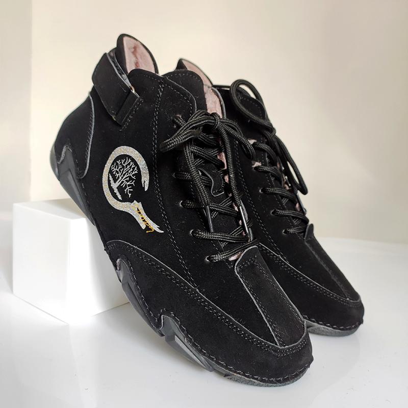 Mode Herren Laufen Bequeme Sportschuhe Damen Freizeitschuhe Outdoor Wandern mit Baumwolle Schneestiefel Schlicht Modisch Große Größe