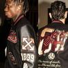 Europäischer Trend Patchwork Leder Baseballjacke mit Stickerei für Damen und Herren - Unisex High Street Stil