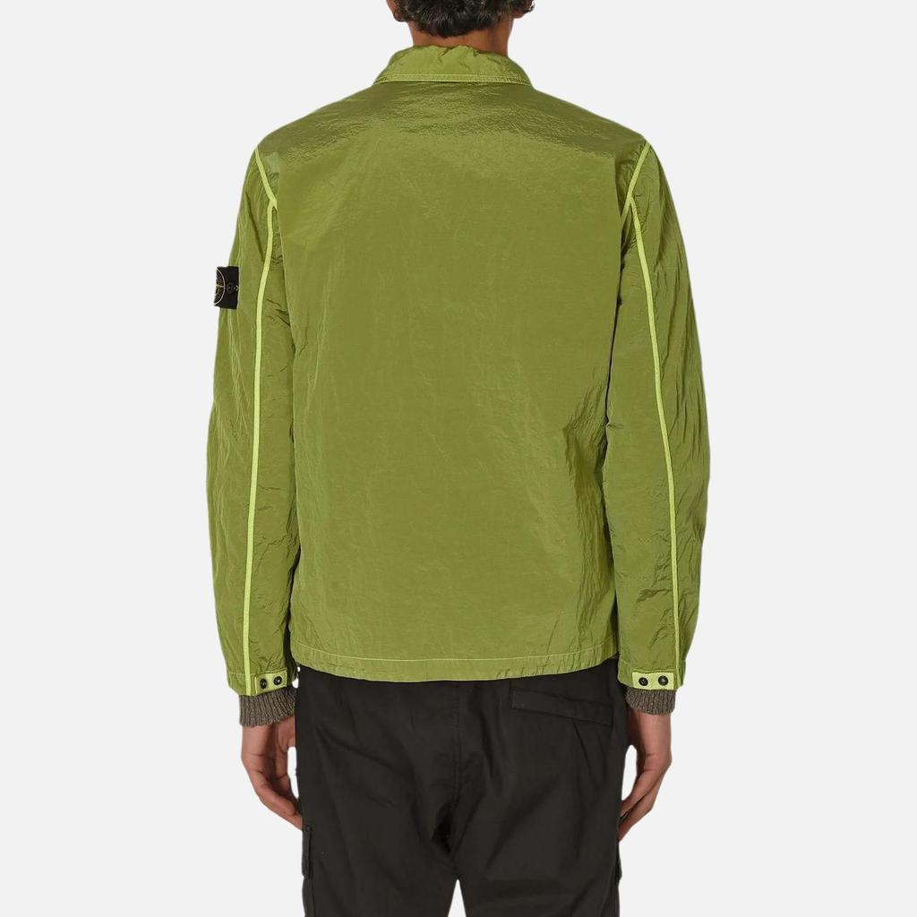 STONE ISLAND Nylon Metal Overshirt Lemon Men Tops Green 801511219-V0031