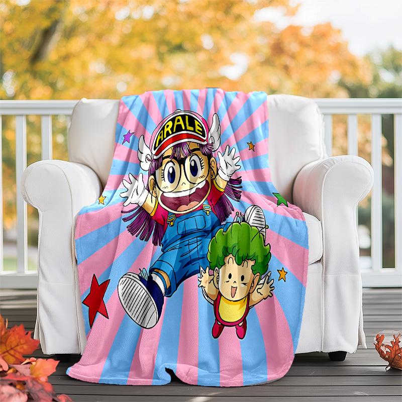 Arale Norimaki printed throw blanket—lightweight,soft,warm;versatile blanket for all seasons—perfect as &air-conditioning throw,nap blanket