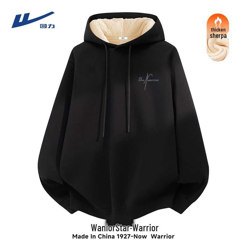 Warrior Men's Fleece-Lined Hooded Pullover Sweatshirt