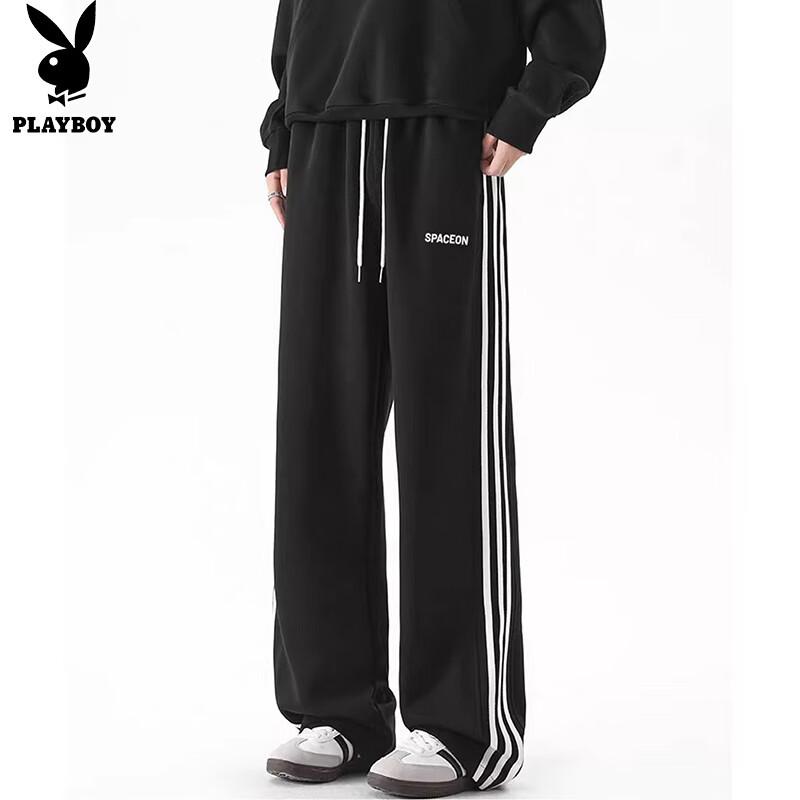 

PLAYBOY Мужские свободные прямые широкие спортивные штаны 3XL