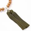 Kiyo Kobo Men's Japanese-Made Buddhist Prayer Beads, 27 Beads, Cherry Blossom Design, Aventurine, Niten, Suitable for All Buddhist Sects, One-Handed,